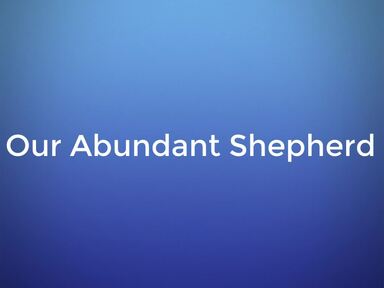 Our Abundant Shepherd