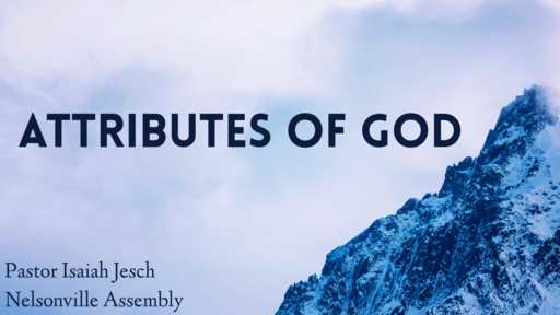 Attributes of God (2018) - Immutability