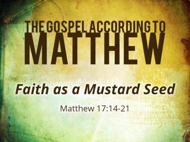 11-3-19 - Matthew 17:14-21 - Faith as a Mustard Seed