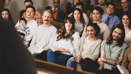 Congregation Members Listening During Church Service  image 2