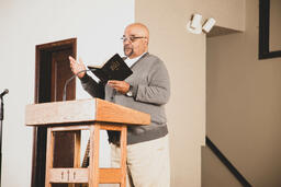 Pastor Giving the Sermon on a Sunday Morning  image 4