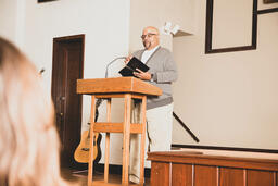 Pastor Giving the Sermon on a Sunday Morning  image 3