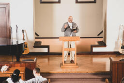Pastor Giving the Sermon on a Sunday Morning  image 4