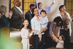 Young Family During Worship on a Sunday Morning  image 3
