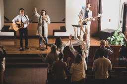 Worship Team Leading the Congregation on a Sunday Morning  image 2