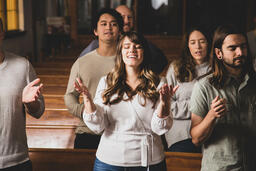 Congregation Members Worshipping on a Sunday Morning  image 2
