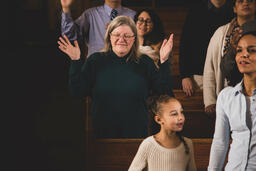 Congregation Members Worshipping on a Sunday Morning  image 1