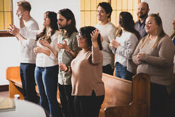 Congregation Members During Worship on a Sunday Morning  image 1