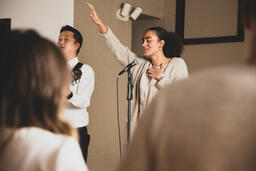 Worship Team Leading the Congregation on a Sunday Morning  image 1