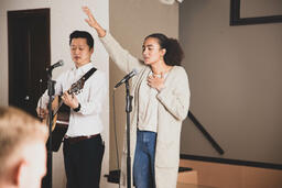 Worship Team Leading the Congregation on a Sunday Morning  image 3