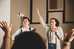 Worship Team Leading the Congregation on a Sunday Morning  image 2