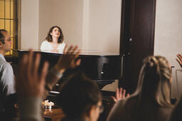 Pianist During Worship  image 1