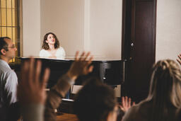 Pianist During Worship  image 2