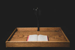 Bible on a Pulpit  image 2