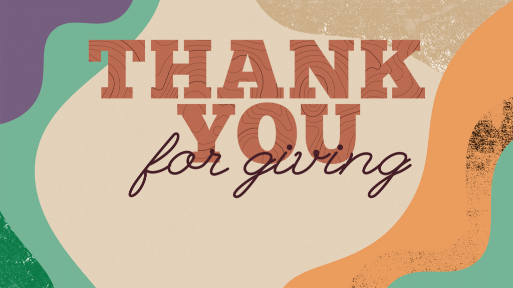 Thank You For Giving - Graphics For The Church