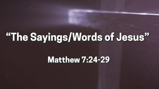 The Sayings/Words of Jesus