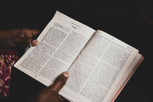 Person Reading the Bible