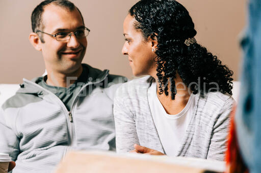 Husband and Wife in Marriage Counseling