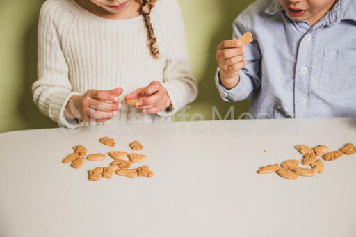 Kids Eating Animal Crackers
