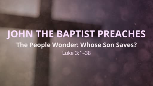 John The Baptist Preaches