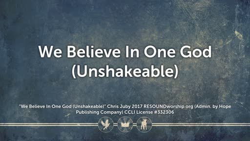 January 12, 2020 - "The Unified Body" - Ephesians 4:4-6