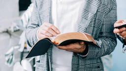 Young Man Reading the Bible  image 1