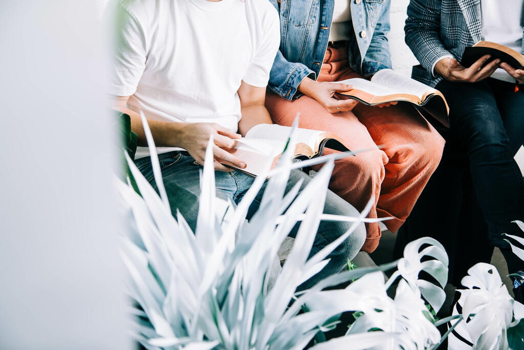 Young People Reading their Bibles Together large preview