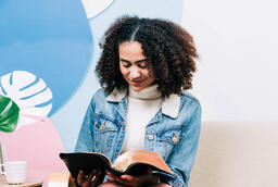 Young Woman Reading the Bible  image 6