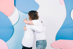 Young People Hugging  image 1