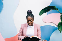 Young Woman Reading the Bible  image 2