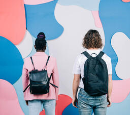 Young People Wearing Backpacks  image 1