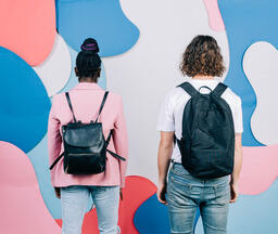 Young People Wearing Backpacks  image 3