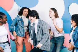 Young People Laughing and Dancing  image 2