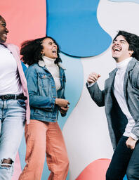Young People Laughing and Dancing  image 3