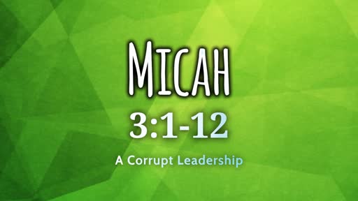 Micah 3:1-12