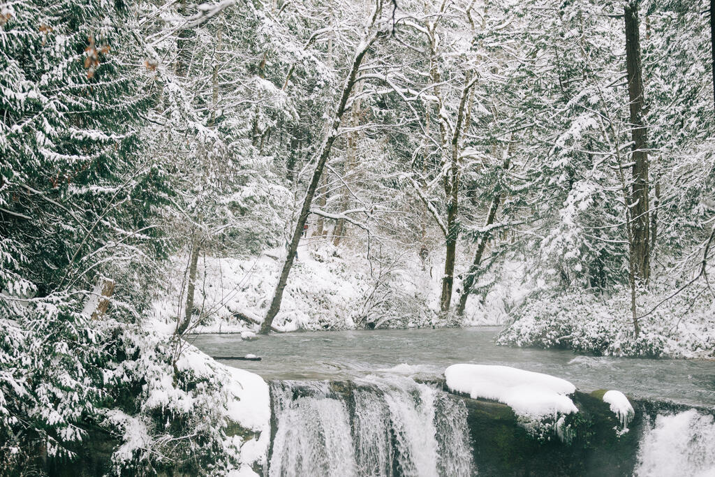 Waterfall in the Snow large preview