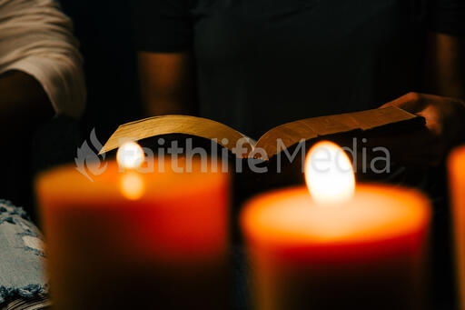 Woman Reading the Bible