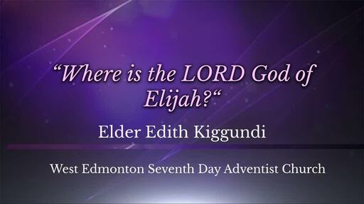 Wgere is the LORD God of Elijah?