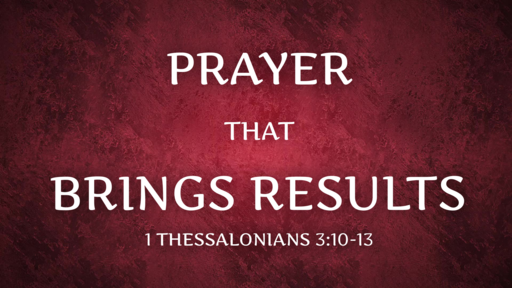 Prayer That Brings Results
