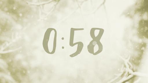 Snowy Christmas Eve - Countdown 1 min