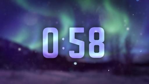 Christmas Aurora - Countdown 1 min