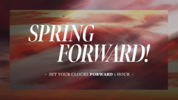 Spring Forward Sunset  PowerPoint Photoshop image 1