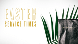 Easter Service Times Bible  PowerPoint Photoshop image 1