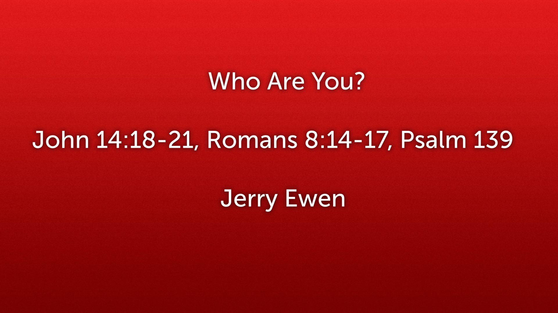 Who Are You Logos Sermons who-are-you-logos-sermons