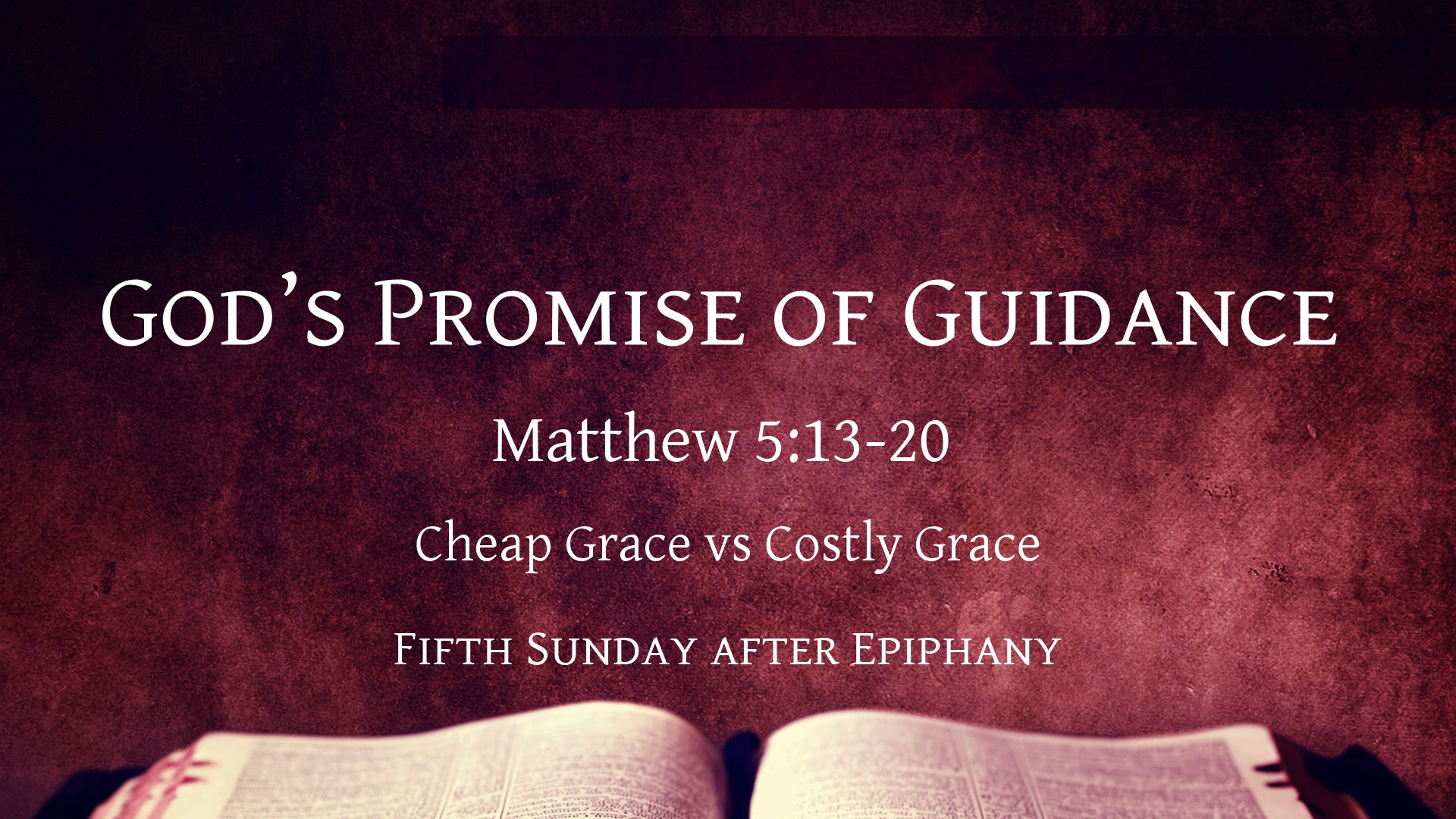 God's Promise of Guidance - Faithlife Sermons