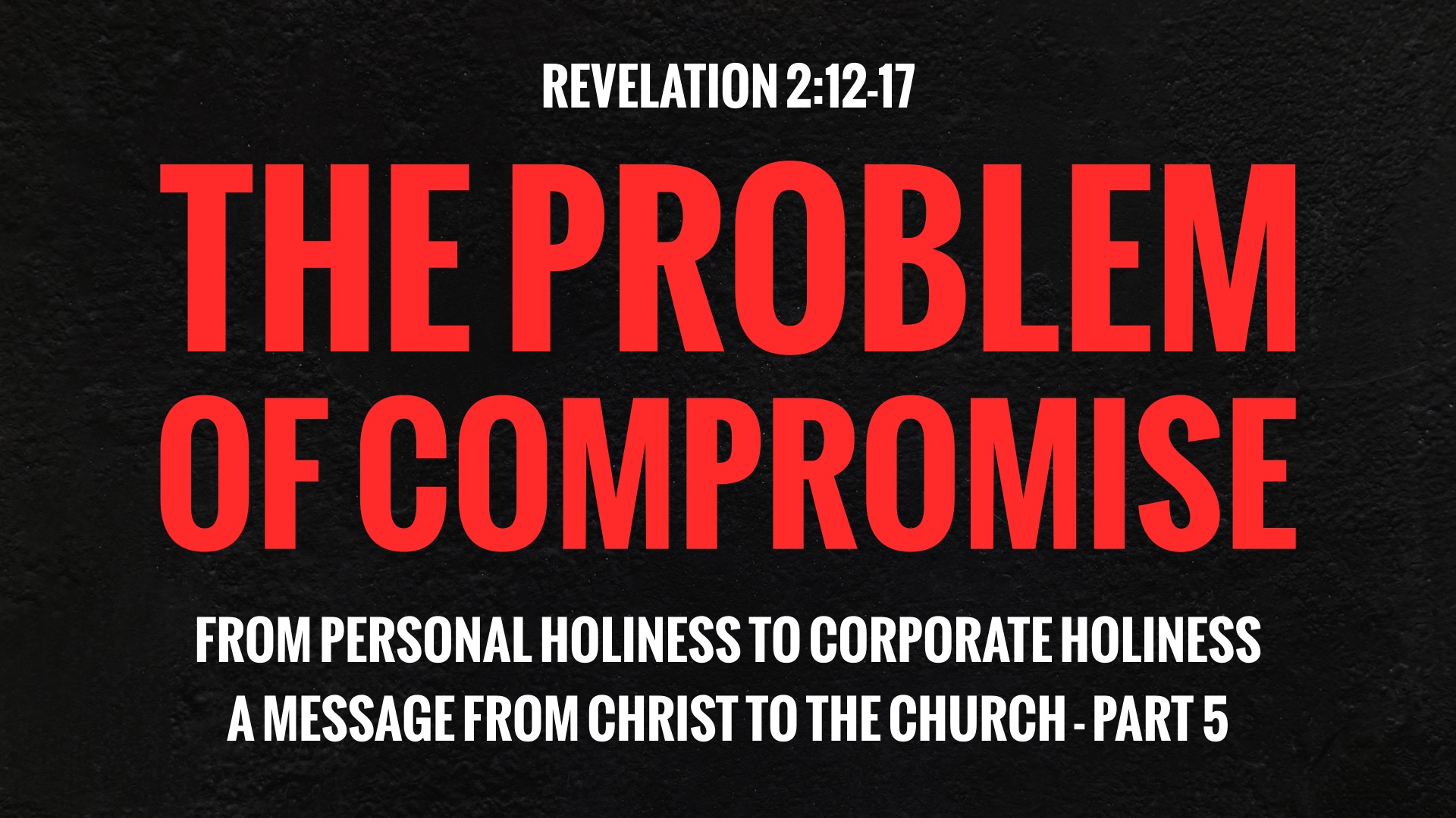 Compromising Preaching The Problem of Compromise - Logos Sermons