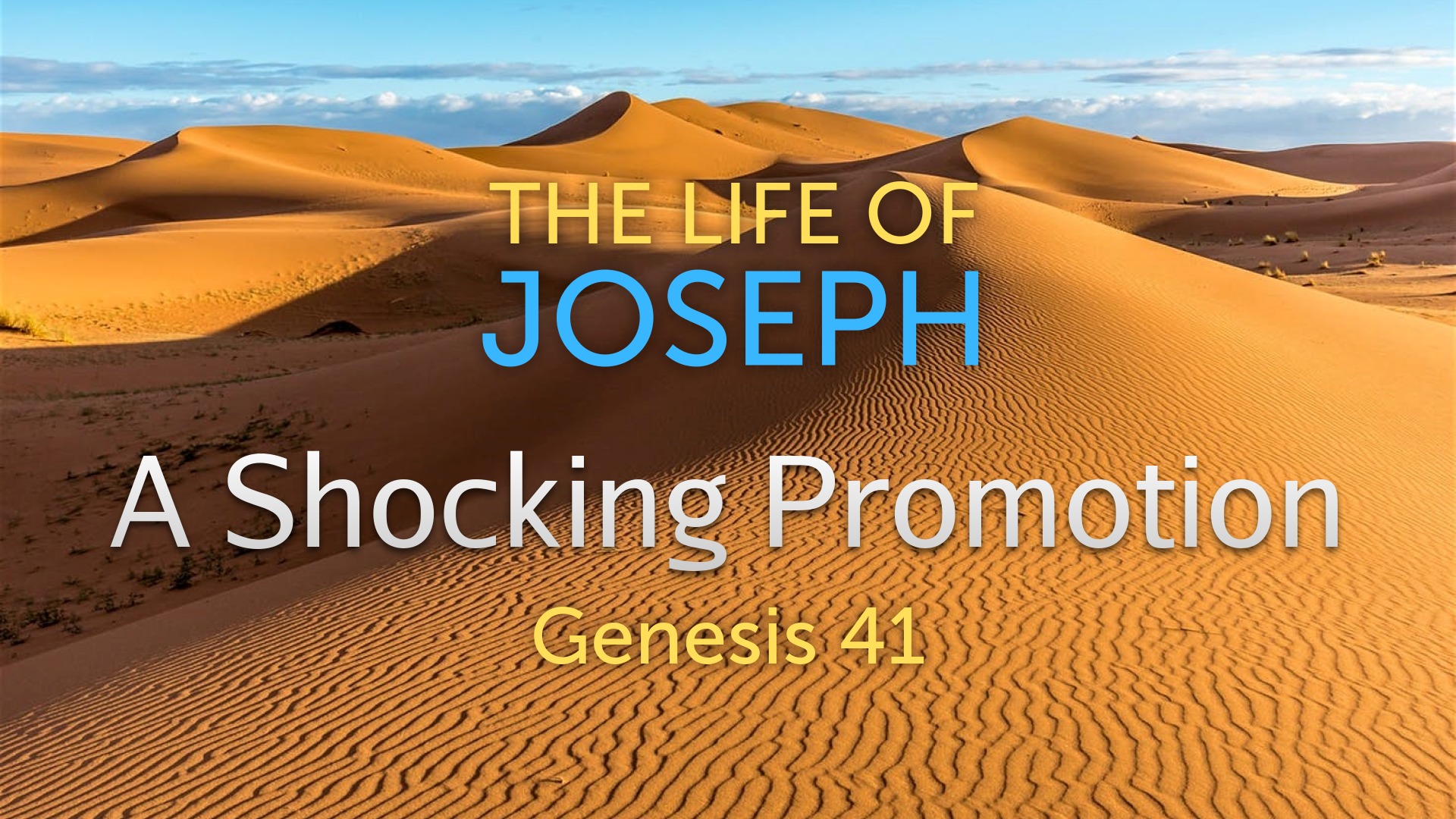 A Shocking Promotion | Genesis 41 | Luke Rosenberger - Logos Sermons