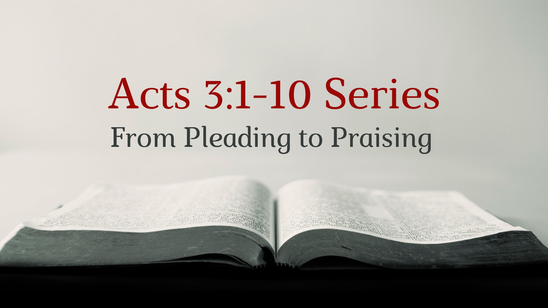 Acts 3:1-10 - Logos Sermons