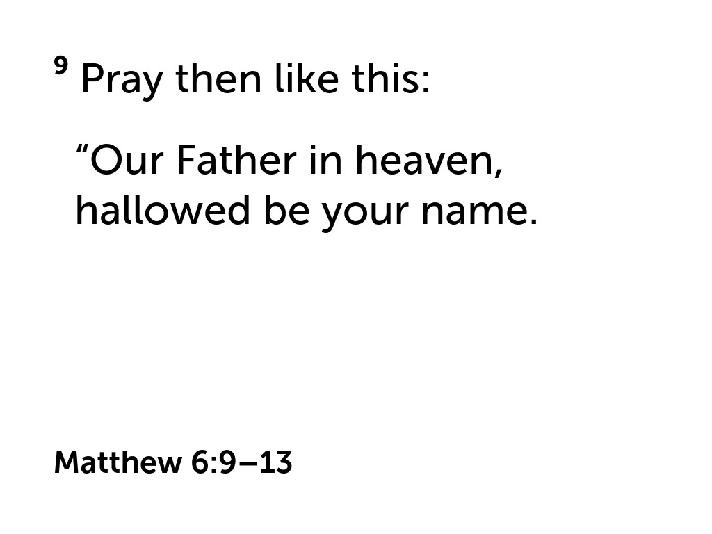 A Heart To Pray For Hallowing - Faithlife Sermons