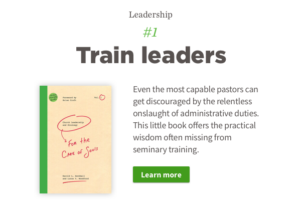 1) Train your leaders